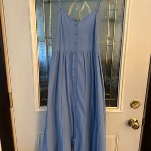 Universal Thread Light Blue Sleeveless Midi Dress